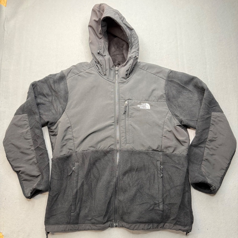 The North Face Womens Denali Hooded Fleece Jacket Black XXL F12 14685